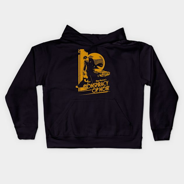 CONSPIRACY OF NOIR (OCHER) Kids Hoodie by GhiniPig